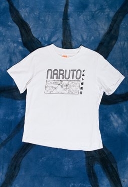 Vintage Y2K Naruto T-Shirt in White