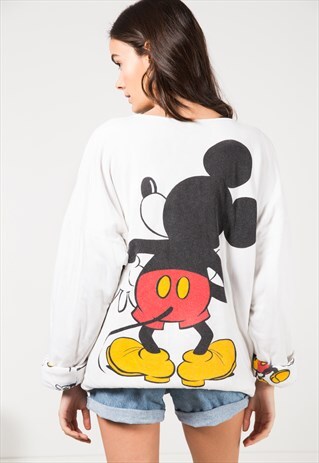 VINTAGE 90S DISNEY REVERSIBLE SWEATSHIRT / S0313