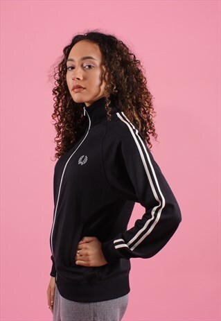 BLACK Y2K FRED PERRY TRACK JACKET