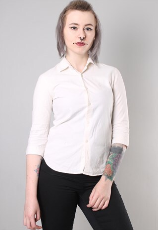 VINTAGE 90S RALPH LAUREN 3/4 SLEEVE SHIRT BLOUSE TOP