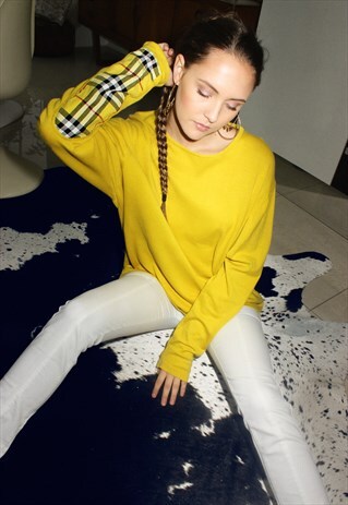 RARE VINTAGE BURBERRY YELLOW JUMPER
