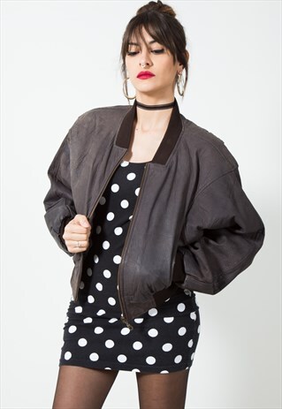 VINTAGE 80S BOMBER JACKET / S147