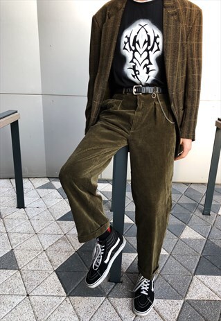 VINTAGE 70S KHAKI WOOL BLEND BLAZER