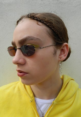VINTAGE MAROON SMALL 90S STYLE SUNGLASSES