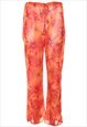Vintage Floral Print Sheer Trousers - W30 L30