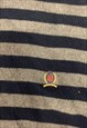 TOMMY HILFIGER KNITTED JUMPER STRIPED PATTERNED SWEATER