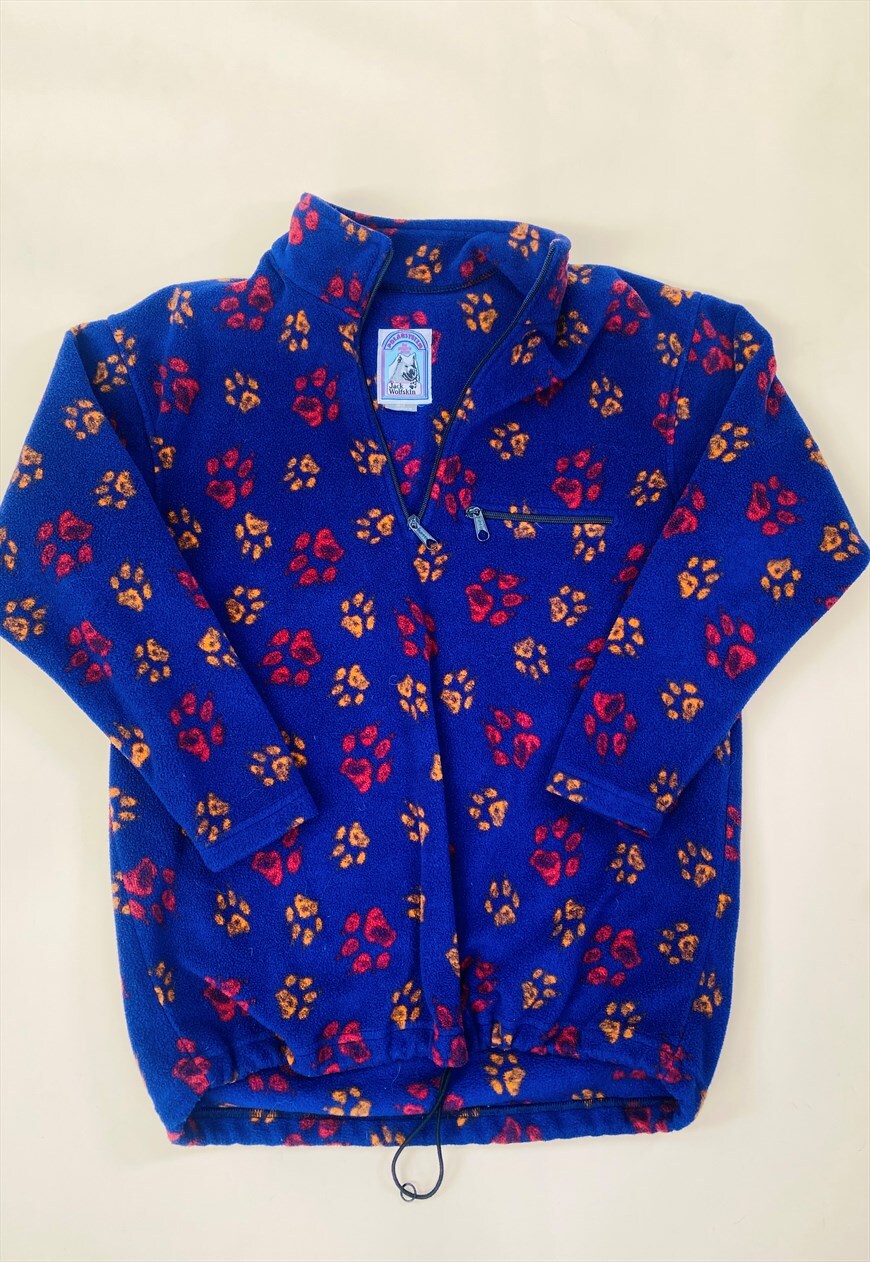 Jack wolfskin cheap paw print fleece