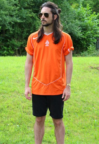 RETRO 2004 NIKE HOLLAND DUTCH FOOTBALL SOCCER JERSEY - LARGE
