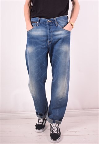 LEVI'S MENS VINTAGE JEANS W33 L31 BLUE 90S