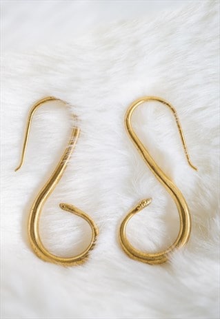 GOLD SNAKE EARRINGS