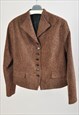 VINTAGE 90S JACKET IN. BROWN
