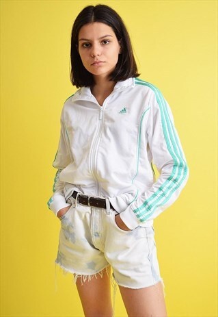 90'S SHIMMER VARSITY ATHLEISURE SPORTS TRACKSUIT JACKET