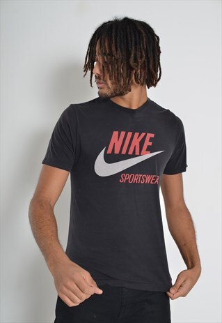 VINTAGE NIKE BIG LOGO T-SHIRT BLACK