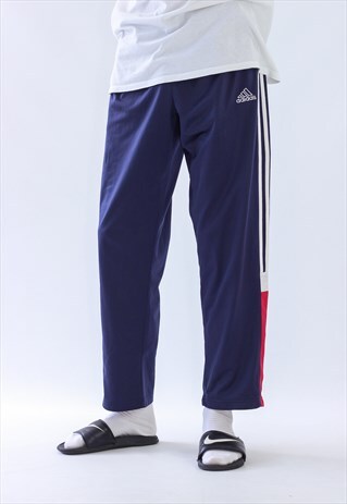 VINTAGE MENS ADIDAS STRIPES TEAM SUIT PANTS