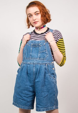 VINTAGE 90'S BLUE DENIM DUNGAREES