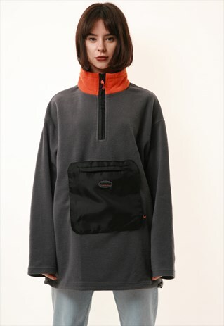 90S VINTAGE OLDSCHOOL HEROD 1/4 ZIP FLEECE JUMPER 16140