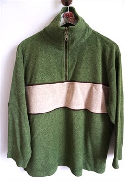 Vintage Fleece Jumper Pullover Sweater Sweatshirt Run Jacket