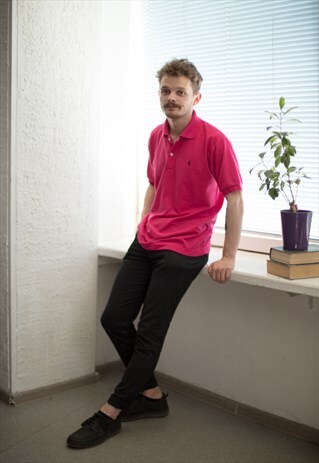 VINTAGE 90'S PINK POLO SHIRT