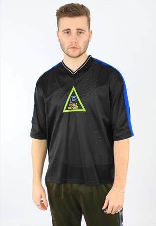 RALPH LAUREN POLO SPORT 90S SPORTS MESH JERSEY T-SHIRT