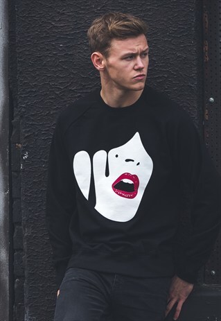 DROPLET FACE SWEATSHIRT