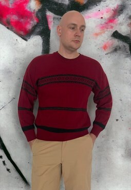 Vintage red classic 80's graphic sweatshirt {311}