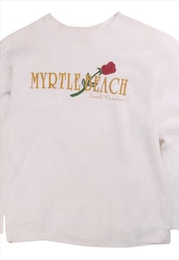 Myrtle Beach  Myrtle Beach Crewneck Sweatshirt Large White