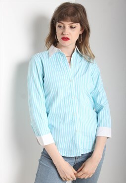 Vintage Ralph Lauren Fitted Shirt Blue
