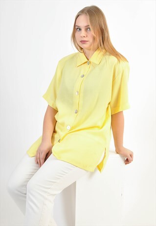 VINTAGE 80'S SHIRT IN YELLOW