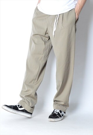 VINTAGE 90S CAMEL HUGO BOSS WOOL PANTS