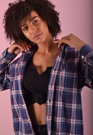 BLUE CHECK FLANNEL SHIRT GRS1218