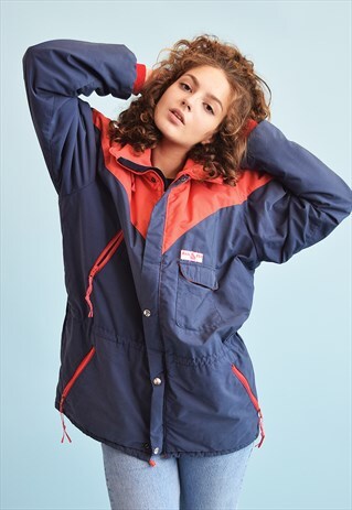 80'S RETRO ATHLEISURE PARKA PUFFER JACKET