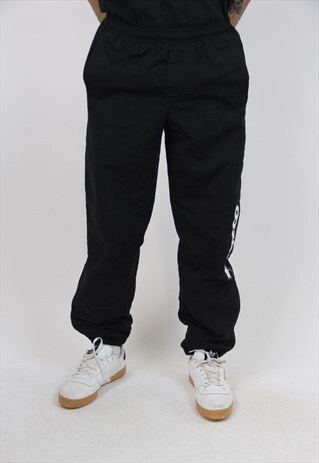 VINTAGE LOTTO BLACK 90'S TRACKSUIT BOTTOMS