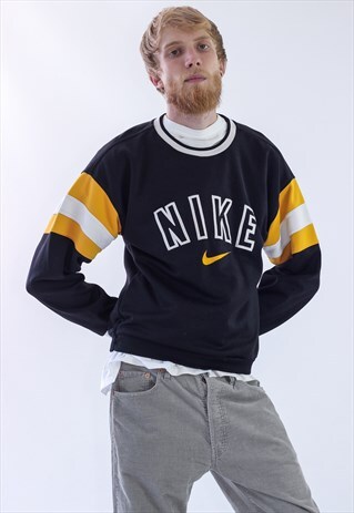 RARE 90S VINTAGE MENS NIKE LOGO BIG SWEATSHIRT