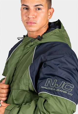 VINTAGE 80S WINTER PUFFER NAUTICA SPORT JACKET/ S5147