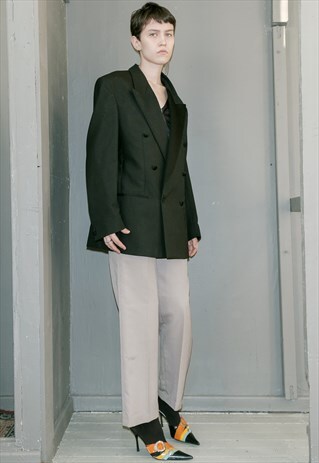 VINTAGE OVERSIZED SMOKING BLAZER / UNISEX