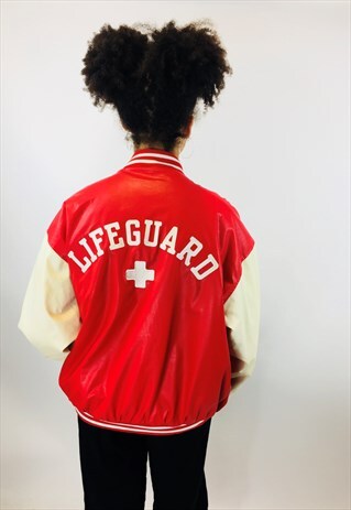 VINTAGE USA VARSITY LIFE GUARD JACKET