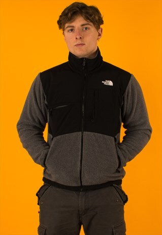 VINTAGE GREY NORTH FACE DENALI FLEECE SWEATSHIRT