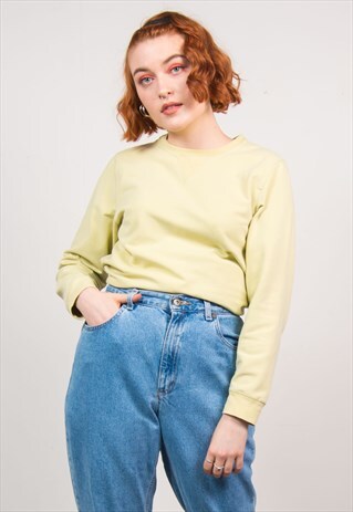 VINTAGE 90'S LIME GREEN SWEATSHIRT