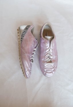 Shiny Pink Soccer Football trainers sneakers