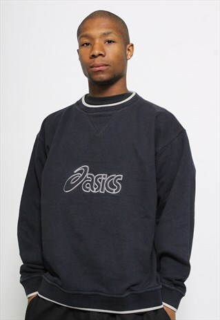 VINTAGE ASICS SPELL OUT SWEATSHIRT