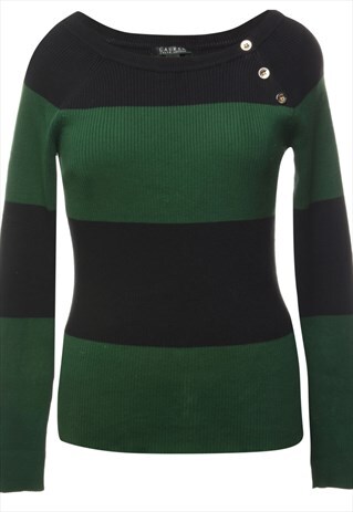 VINTAGE RALPH LAUREN COLOUR BLOCK JUMPER - M