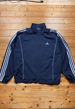 Vintage Adidas Y2K navy blue jacket large 