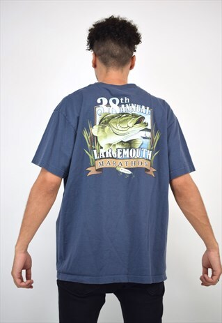 VINTAGE 90S COLUMBIA FADED BLUE T-SHIRT