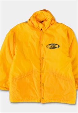 (S) 1990s's Vintage Women's Diesel Coat Logo Yellow