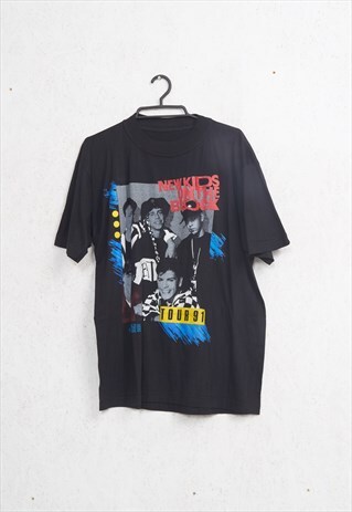 VINTAGE BLACK ROUND NECK T-SHIRT