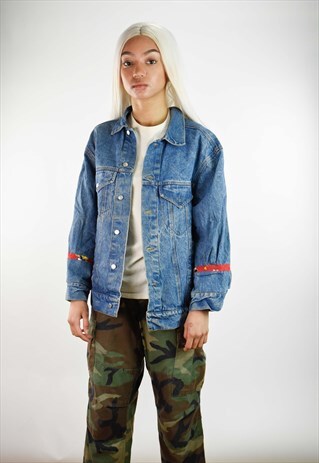 VINTAGE AUTHENTIC DISNEY 'TOO CUTE' DENIM JACKET