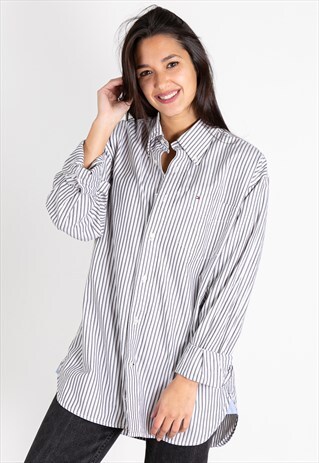 VINTAGE 80S TOMMY HILFIGER CLASSIC SHIRT / S8545