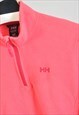 VINTAGE 00S HELLY HANSEN 1/4 ZIP FLEECE JUMPER