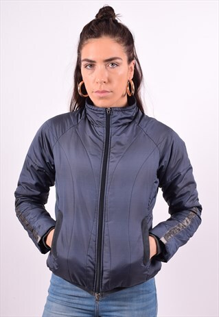 NIKE WOMENS VINTAGE JACKET SMALL BLUE 90'S