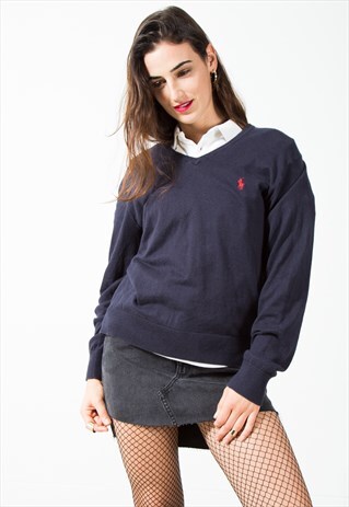 VINTAGE POLO RALPH LAUREN KNIT JUMPER / S482